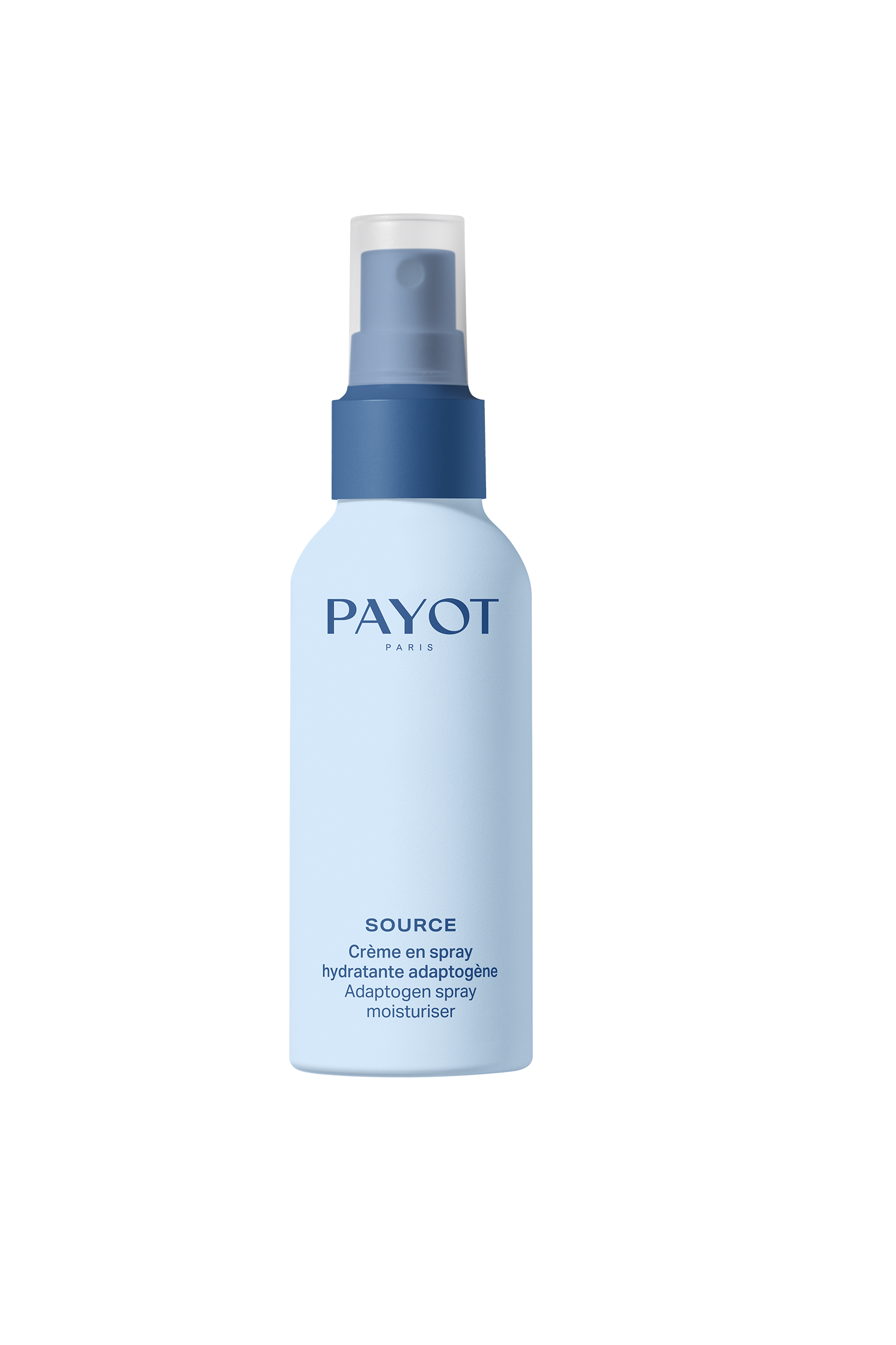 creme en spray, texture légère avec acide hyaluronique et protection lumière bleue