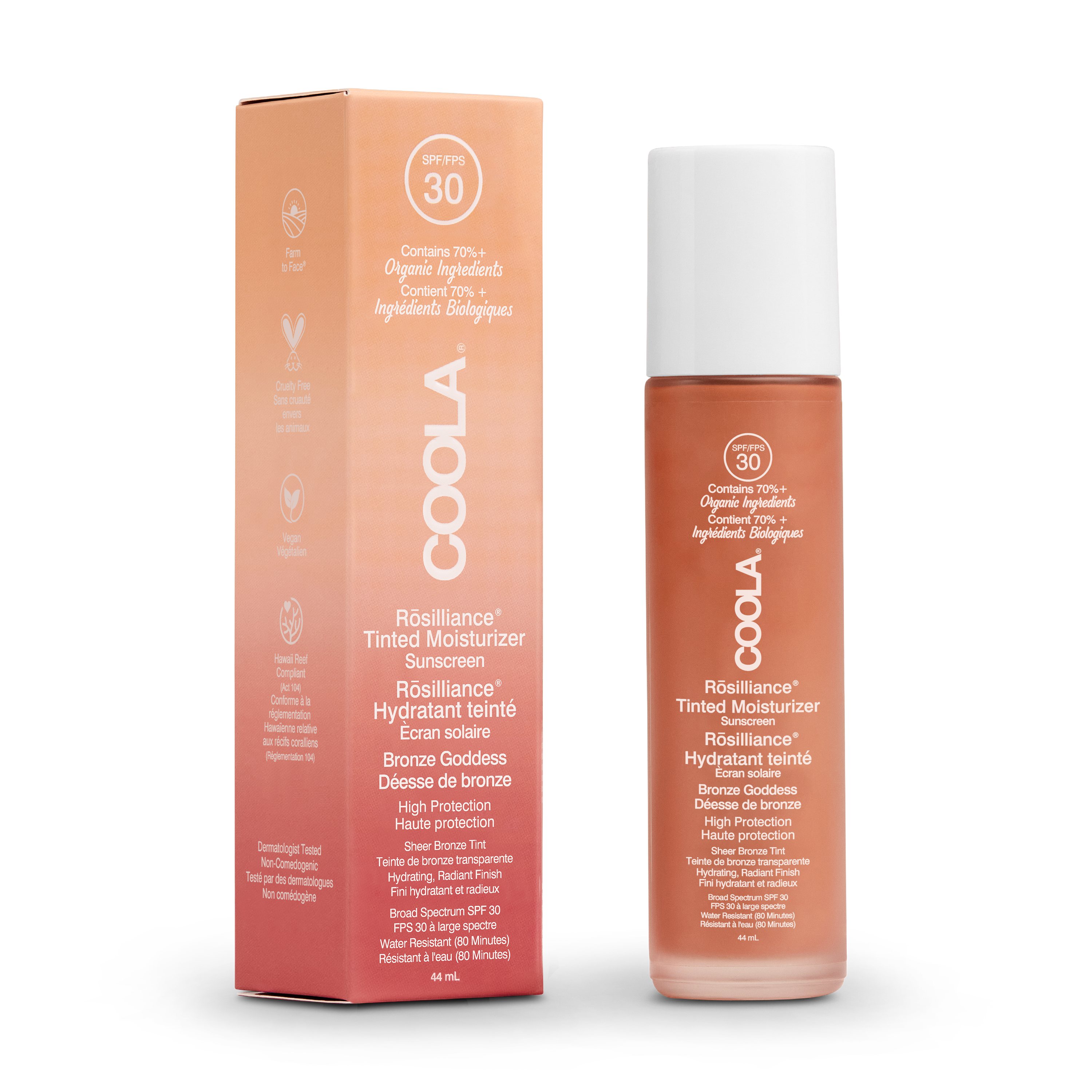 Crème solaire teintée rosilliance FPS30 - mineral deesse de bronze SK dermo esthétique