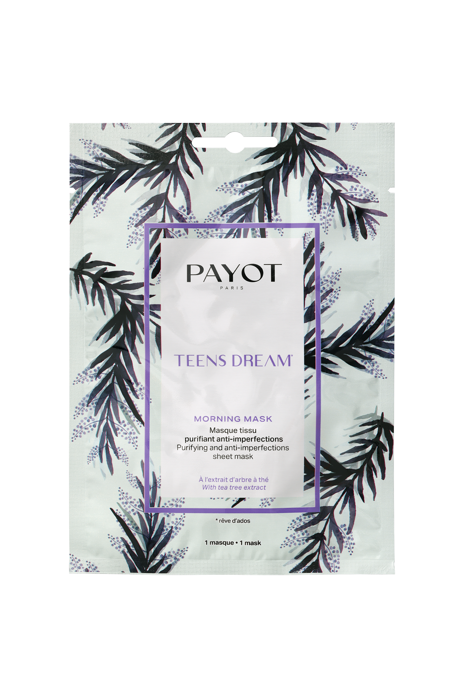 masque en feuille pour purifier peau, éliminer les impuretés