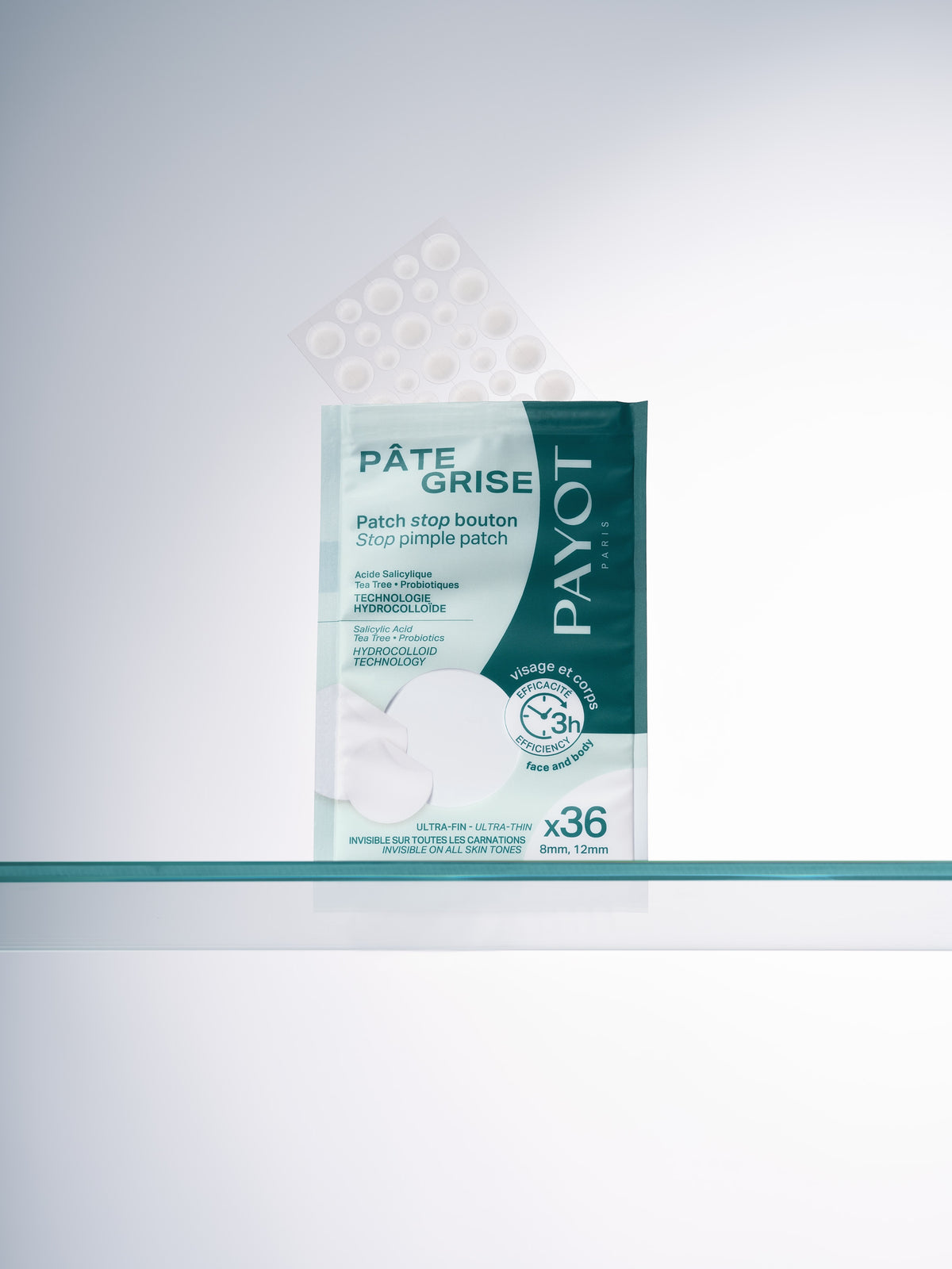 Patchs stop bouton Pâte Grise Payot soin purifiant hydrocolloïde anti-imperfections