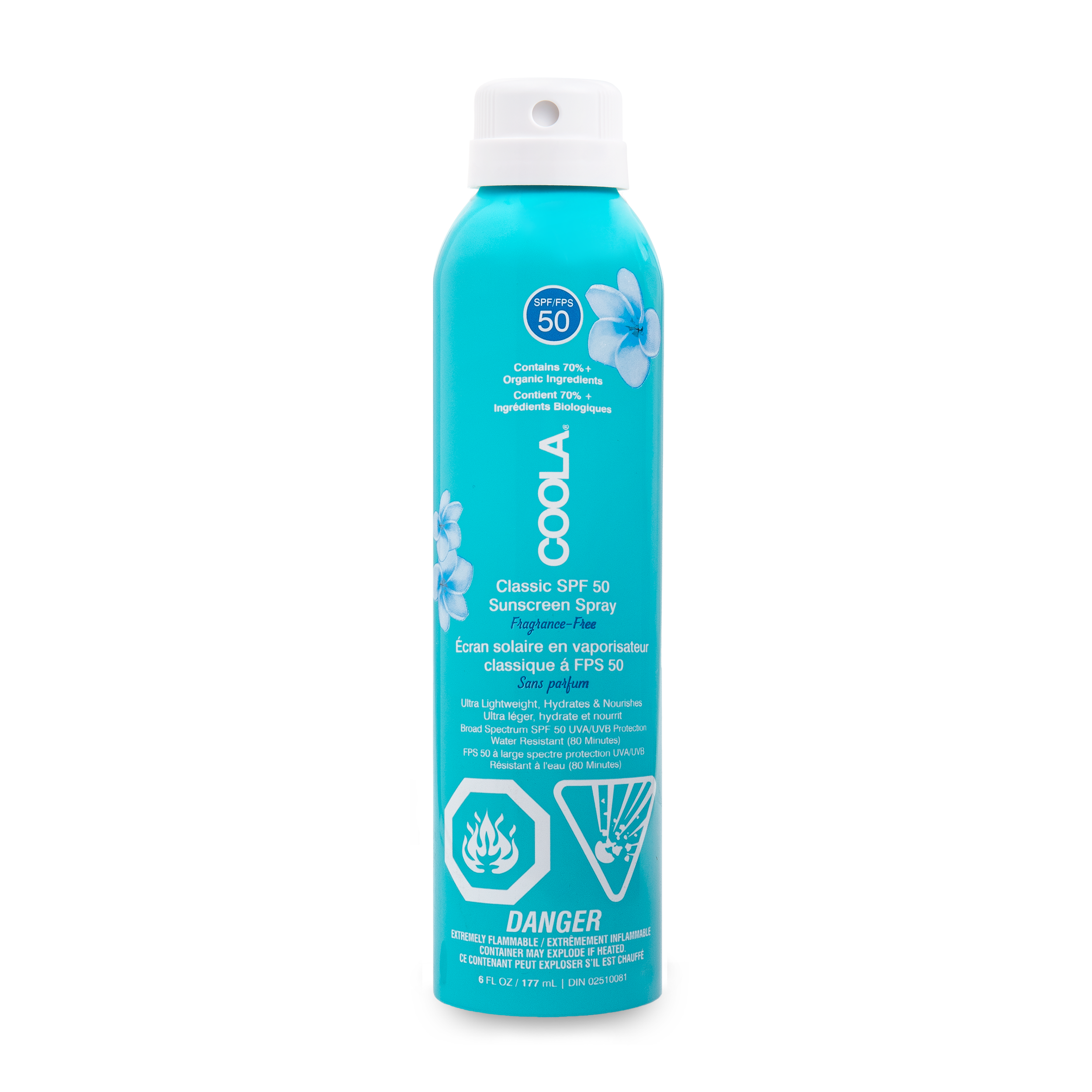 Spray solaire sans fragrance FPS50 - sans parfum hypoallergène SK dermo esthetique