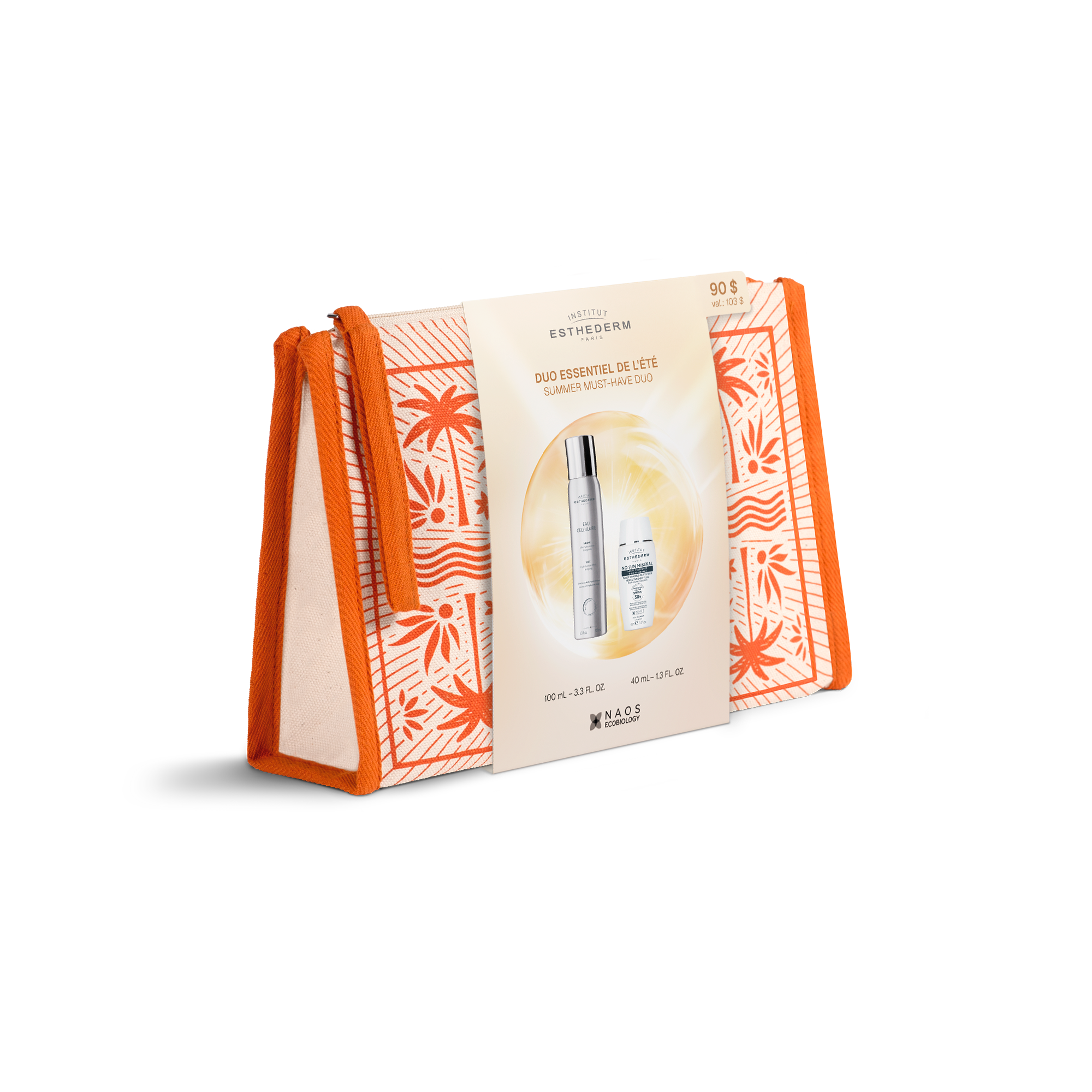 Duo indispensable de l'été de produits solaires Esthederm, comprenant deux soins essentiels pour la protection solaire.